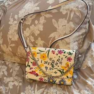 Kate Spade Floral Crossbody Bag - Cream and Multicolor